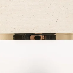 Lampeskærm Helen E27 Ø35/Højde20cm ecru/guld