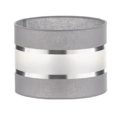 Lampeskærm Helen E27 Ø20/Højde15cm grå/sølv