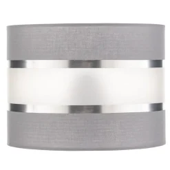 Lampeskærm Helen E27 Ø20/Højde15cm grå/sølv