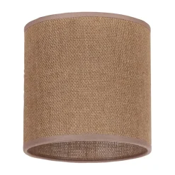 Lampeskærm Roller, lysebrun, Ø 15 cm, højde 15 cm