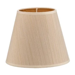 Lampeskærm Sofia Højde 15,5 cm hvid/guldstrip