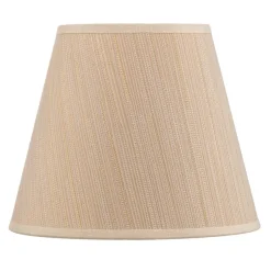 Lampeskærm Sofia Højde 15,5 cm hvid/guldstrip