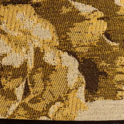 Lampeskærm Sofia Højde 25 cm, blomstermønster gul