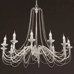 Landlig rustik lysekrone Antonina, 12