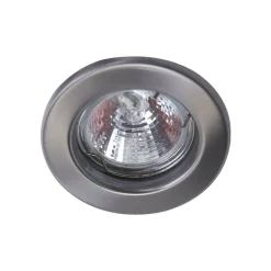 Lavspændings indbygningsspot i stål MR16 fast