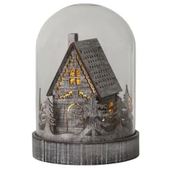 LED dekorationslys Kupol hus, brun