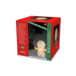 LED dekorativ lyskugle, Ø 20 cm, 40 LED'er