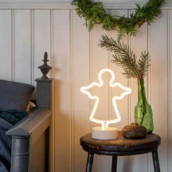 LED dekorativt lysrør silhuet engel