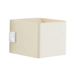 LED genopladelig udendørs væglampe Iseo, beige, bredde 10 cm, sensor