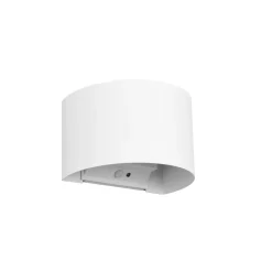 LED genopladelig udendørs væglampe Talent, hvid, bredde 16 cm, sensor