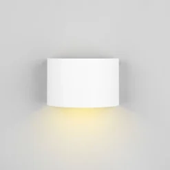 LED genopladelig udendørs væglampe Talent, hvid, bredde 16 cm, sensor