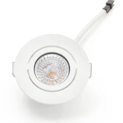 LED indbygningslampe Rico 6,5 W hvid
