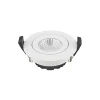 LED indbygningsspot Diled, Ø 8,5 cm, 6 W, Dim-To-Warm, hvid