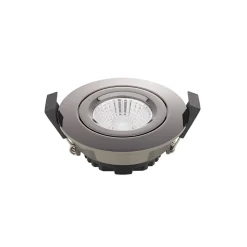 LED indbygningsspot Diled, Ø 8,5 cm, 6 W, Dim-To-Warm, krom