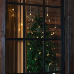 LED indendørs lysforhæng med otte stjerner