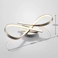 LED loftlampe Alana i sløjfe form