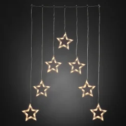 LED lysgardin stjerner 70-flg.