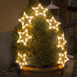 LED lysgardin stjerner 70-flg.