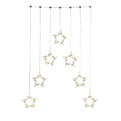 LED lysgardin stjerner 70-flg.