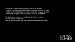 LED lyskæde Compact amber 300 LED'er 6,58 m