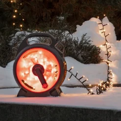 LED lyskæde Compact amber 600 LED'er 13,18 m