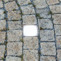 LED nedgravningslampe belægningssten Akiaki, 10 cm, gangbar