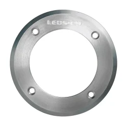 LED nedgravningslampe Gea, Ø 18 cm, 3000K, stål