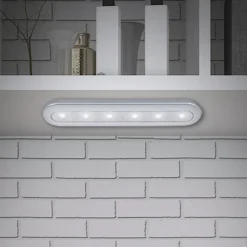 LED Push Light Row, batteridrift, 6.500 K, 30 cm