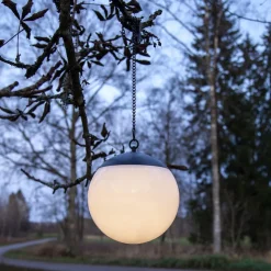 LED solar hængelampe Globus