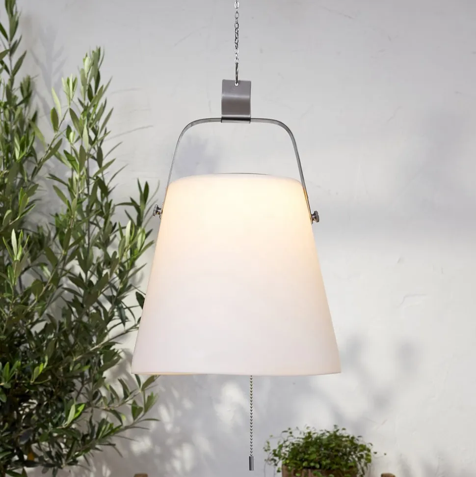 LED solar hængelampe Solia, Ø 28 cm