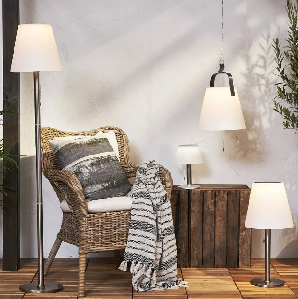 LED solar hængelampe Solia, Ø 28 cm