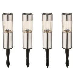 LED solcelle dekorationslampe Aro, jordspyd, 4-sæt