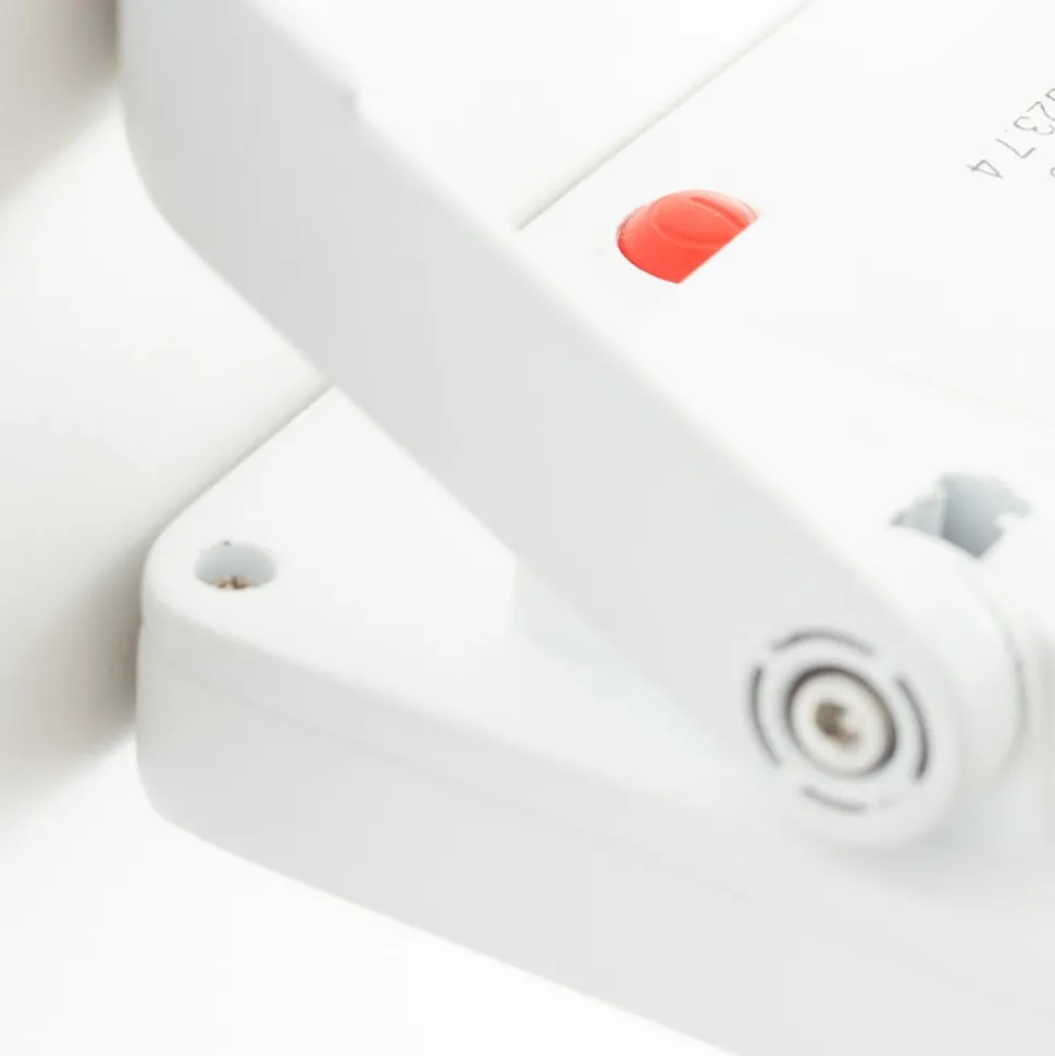 LED solcelle udendørs vægspot Luton Sensor, hvid, bredde 13 cm