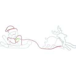 LED udendørs dekoration Neoled rensdyrslæde