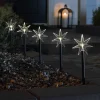 LED udendørs dekorationsstjerne, 5-lys, med jordspyd