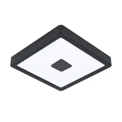 LED udendørs loftslampe Iphias 2, 21x21 cm, sort