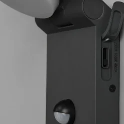 LED udendørs væglampe Adour, antracit, sensor, kipbar, CCT