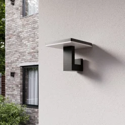 LED udendørs væglampe Olesia, firkantet form