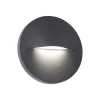 LED udendørs væglampe Vita, mørkegrå, Ø 14 cm