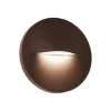 LED udendørs væglampe Vita, rustbrun, Ø 14 cm