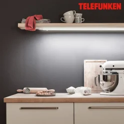 LED underskabslampe Hephaistos, hvid, længde 117 cm