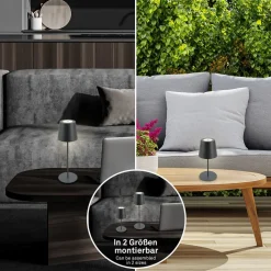 LED-bordlampe 7508015, antracit 2.700 K IP44 Touchdim