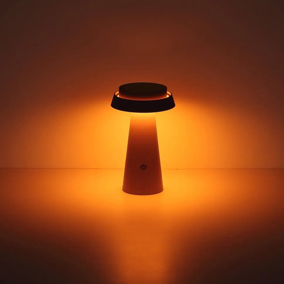 LED-bordlampe 36624, hvid, genopladeligt batteri, CCT, IP54, dæmpbar