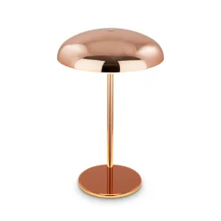 LED-bordlampe Brilo unplugged Caxa, kobberfarvet