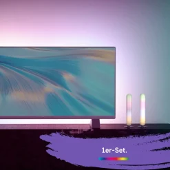 LED-bordlampe LED Light Bar, sort, RGBW-plast