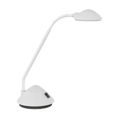 LED-bordlampe MAULarc, hvid, højde 38 cm, fleksibel