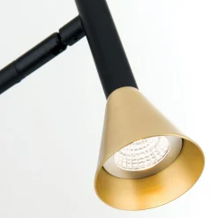 LED-bordlampe Odeon, sort, drejelig