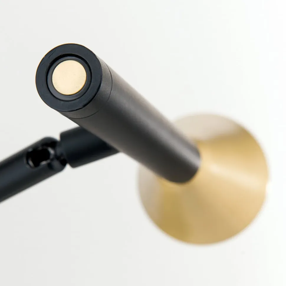 LED-bordlampe Odeon, sort, drejelig