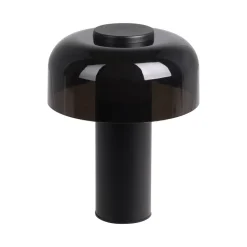 LED-bordlampe Ponente, Ø 16 cm, sort, CCT, dæmpbar