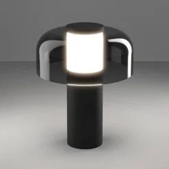 LED-bordlampe Ponente, Ø 16 cm, sort, CCT, dæmpbar